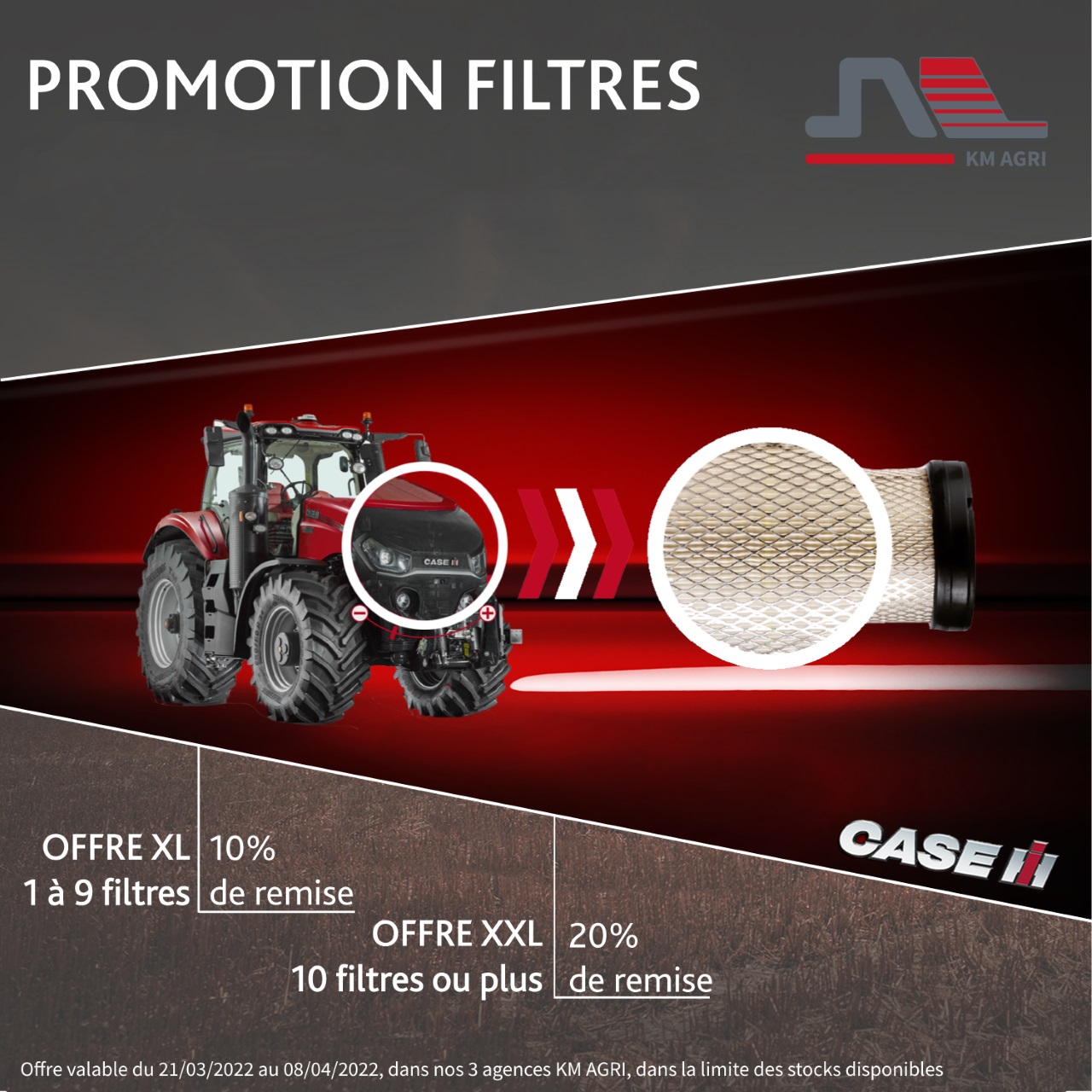 Offre promotionnelle filtres CASE IH