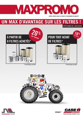 Un max d'avantage sur les filtres. Offre valable du 16/03 au 03/04